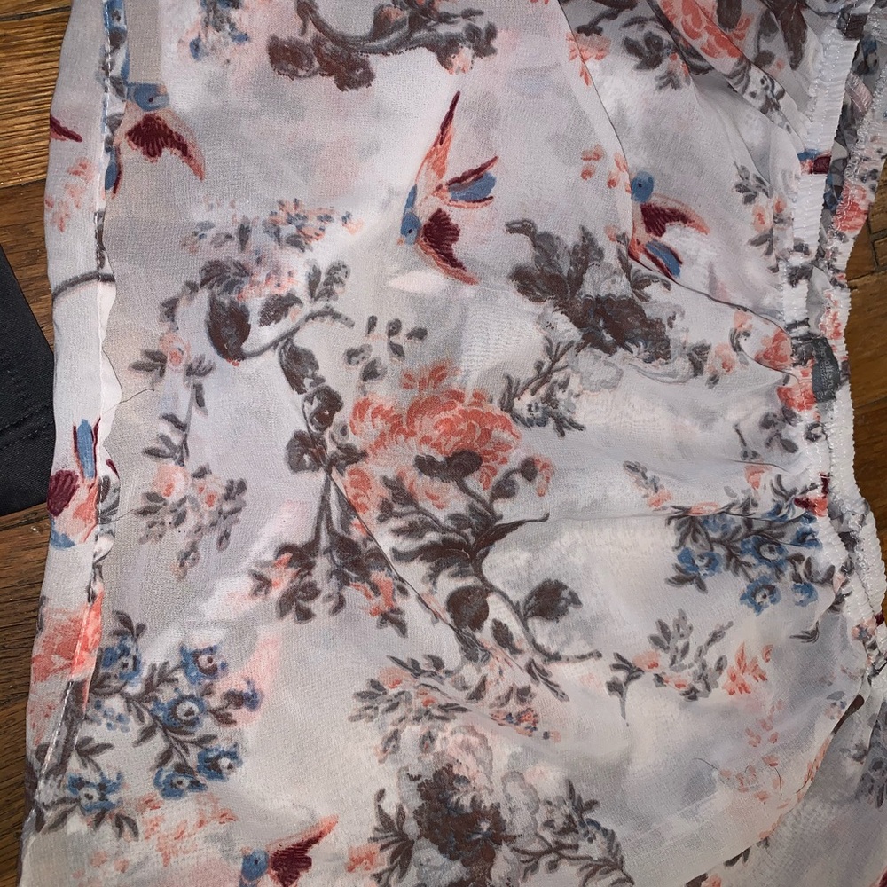 Rue21 off the shoulder floral shirt